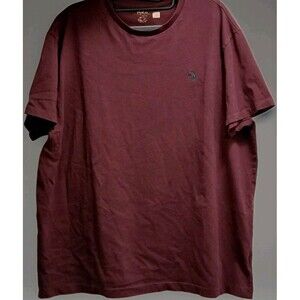 Polo Ralph S/S Crew Neck T-Shirt Maroon W/ Black Embroidered Pony Mens XL Preppy